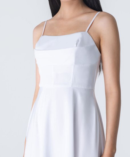 Elise Midi Dress - White