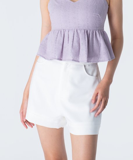 Billie Double Pocket Shorts - White