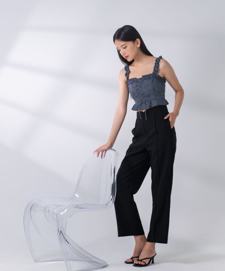 Nova Straight-leg Pants - Black