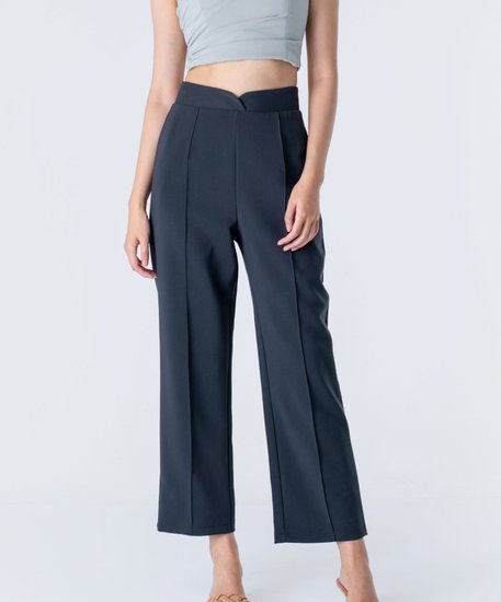 Nova Straight-leg Pants - Gunmetal