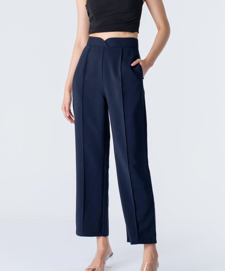Nova Straight-leg Pants - Navy
