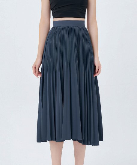 Pixie Pleated Skirt - Slate Gray