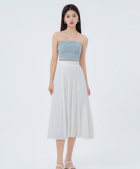 Pixie Pleated Skirt - White
