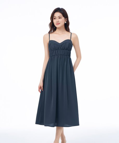 Cleo Midi Dress - Charcoal