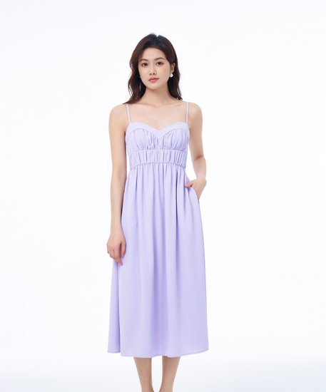 Cleo Midi Dress - Lavender