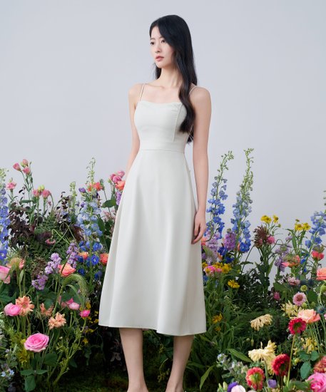 Mia Midi Dress - Stone