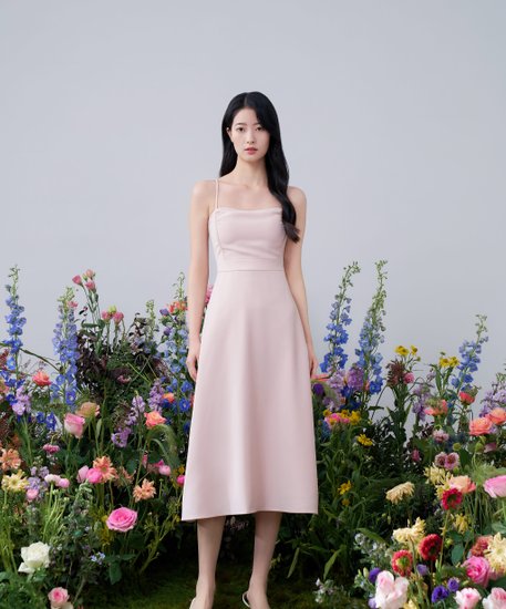 Mia Midi Dress - Pink