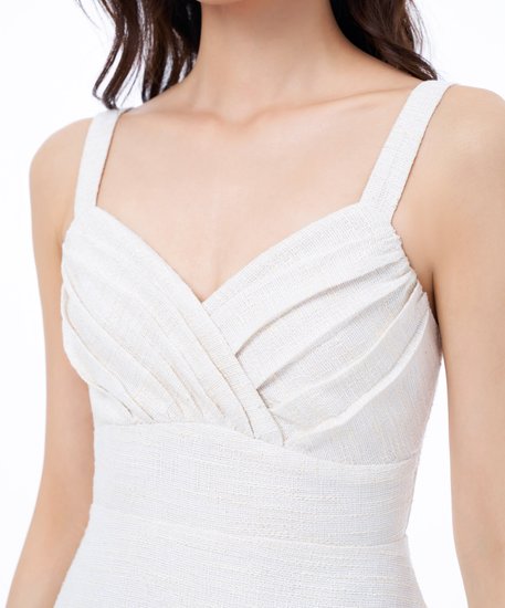 Talya Tweed Dress - Oat