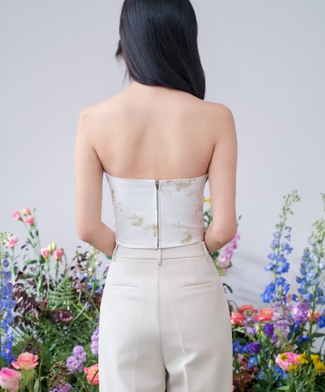 [IMPERFECT] Tess Tube Top - White in S