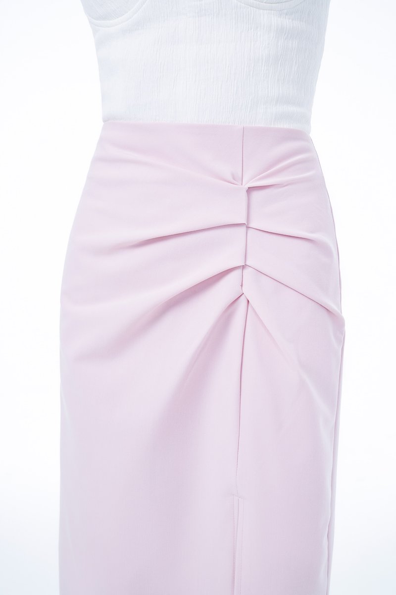 Ruched skirt blush 2025
