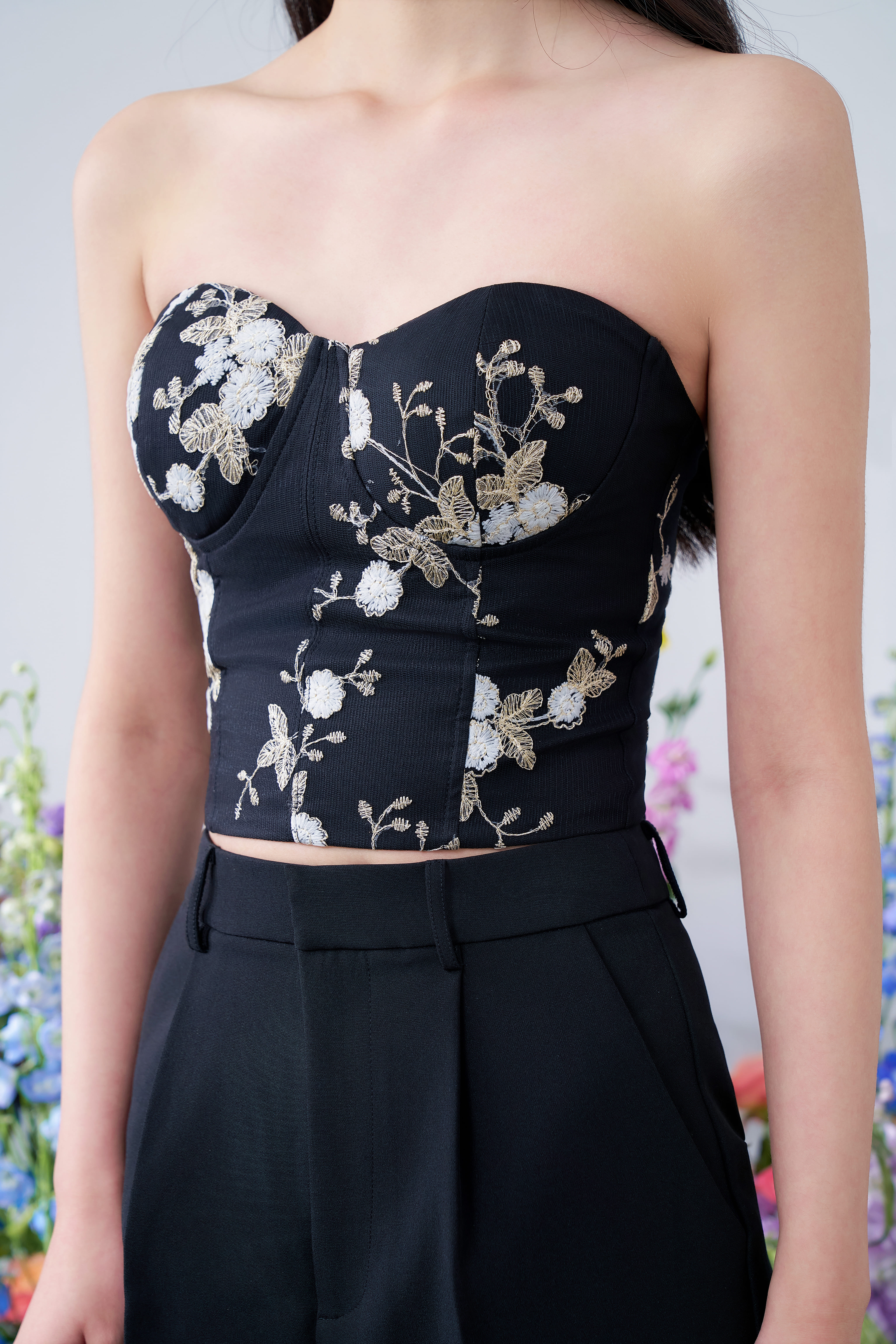 Tess Tube Top - Black | MAEVE