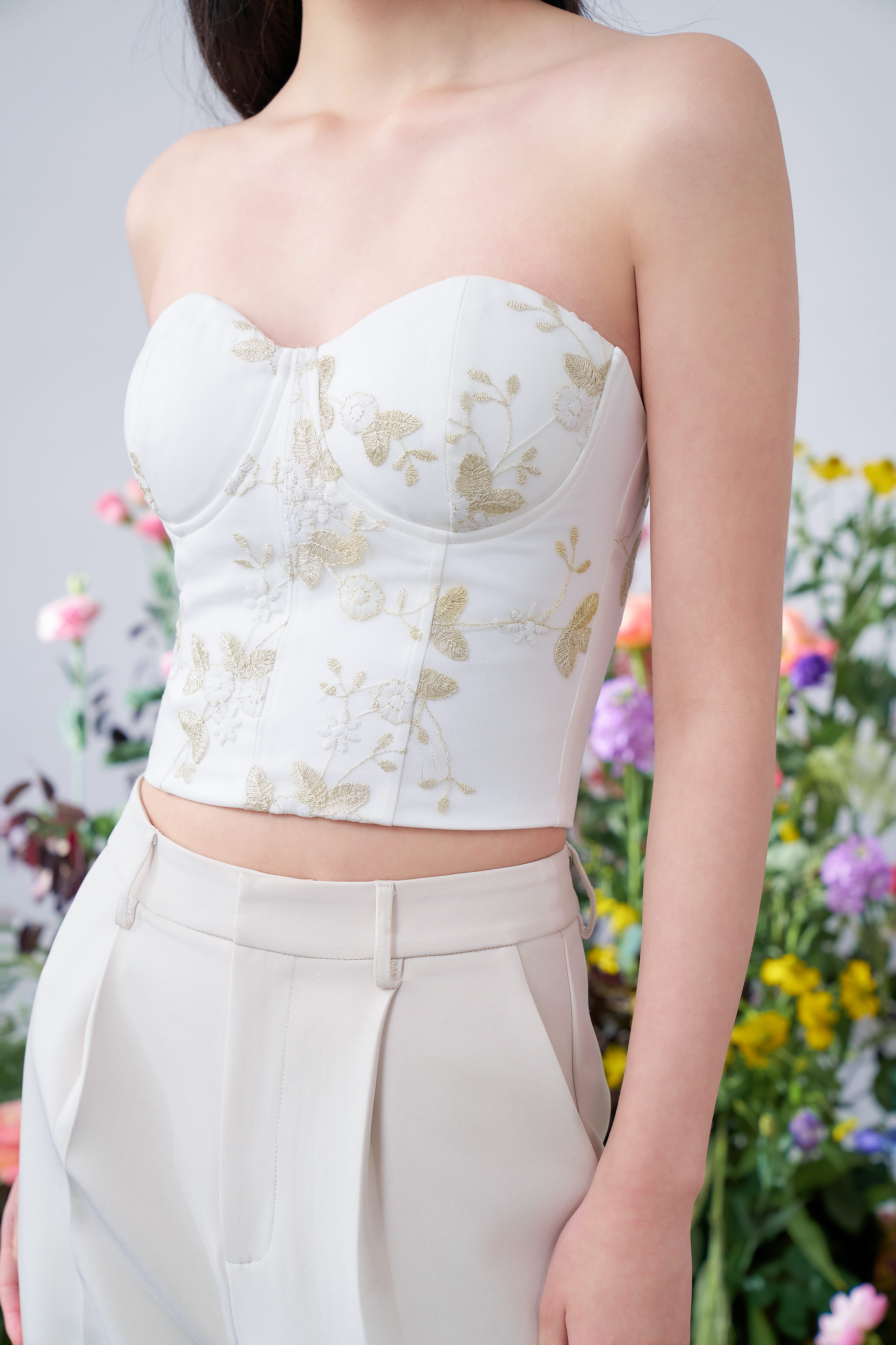 Tess Tube Top - White | MAEVE