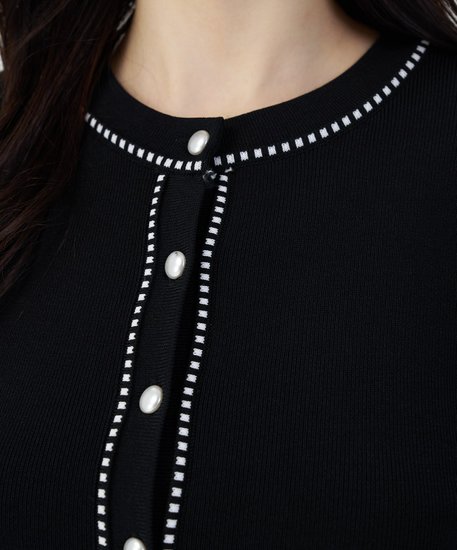 Colette Knit Cardigan - Black