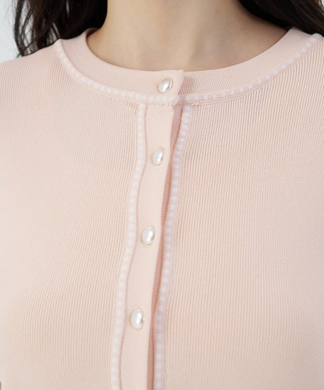 Colette Knit Cardigan - Pink