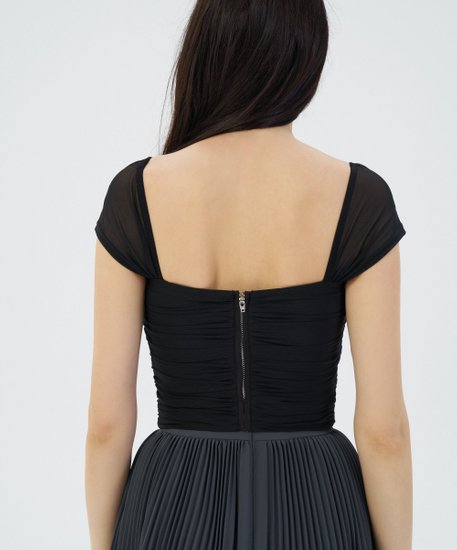 [IMPERFECT] Meredith Mesh Top - Black in M