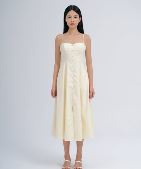 Amelie Midi Dress - Daffodil