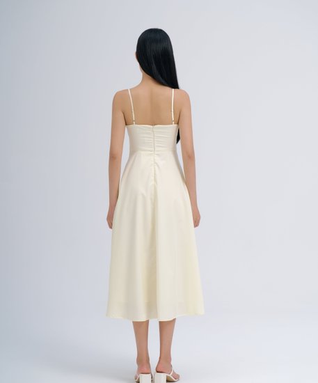 [IMPERFECT] Amelie Midi Dress - Daffodil in M