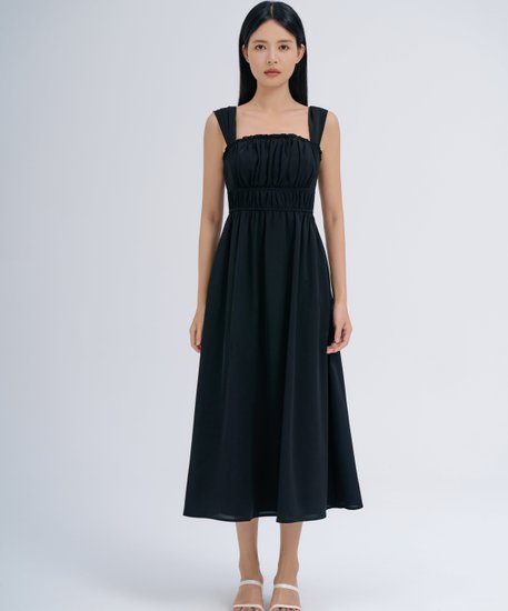 Anya Midaxi Dress - Black