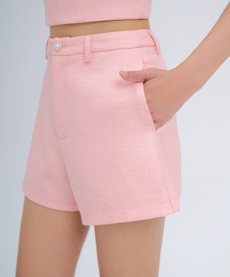Kylie Tweed Shorts - Warm blush