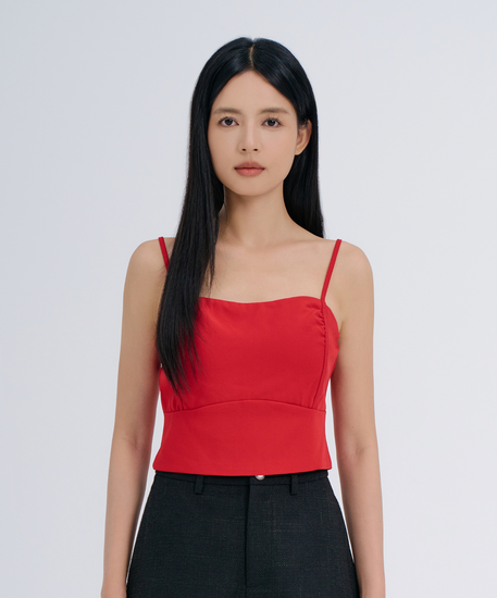 Macee Sweetheart Top - Red