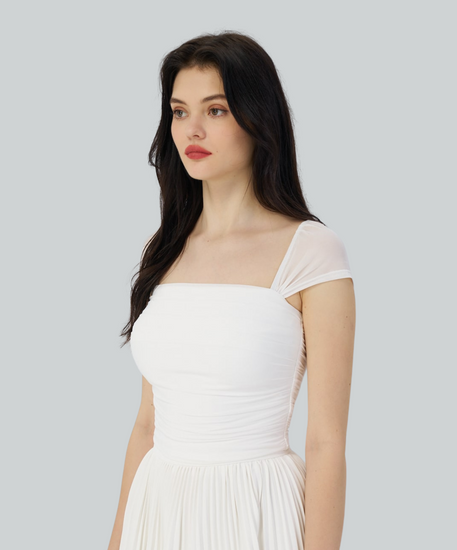 Meredith Mesh Top - White
